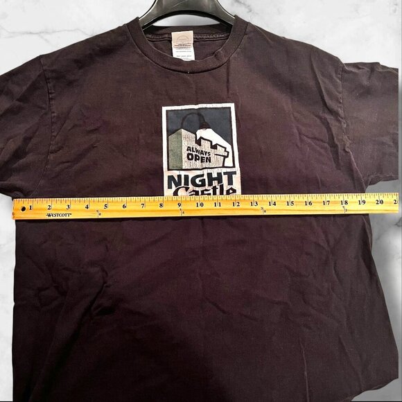 Vintage White Castle Delta Pro Weight Black Crew Neck T-Shirt Adult M - Picture 8 of 12